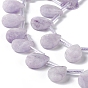 Natural Lepidolite Beads Strands, Top Drilled Beads, Faceted, Teardrop