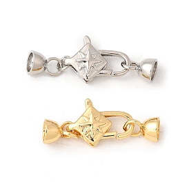 Латунный микро pave прозрачный кубический цирконий лобстер, без кадмия, без никеля и без свинца, квадратный