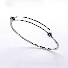 Adjustable 201 Stainless Steel Expandable Bangles
