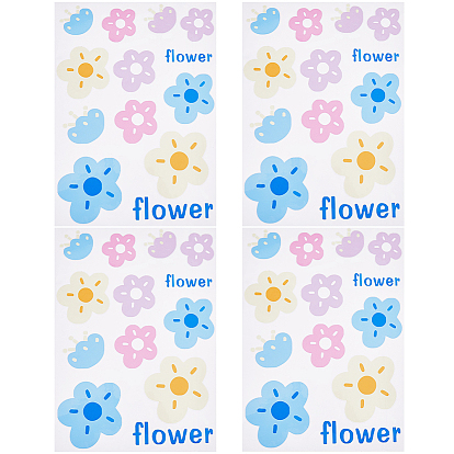 ПВХ самоклеящаяся наклейка на машину в виде цветка, водостойкие цветочные наклейки для украшения автомобиля