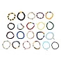 Natural & Synthetic Gemstone Beads Bracelets, Mixed Style