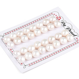 Класс ааа натуральный культивированный пресноводный жемчуг, половине просверлил, полукруглый, плоский зад