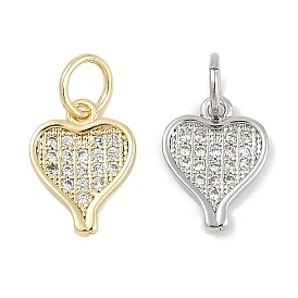 Стойки обшивки латунные прелести, с кубического циркония, сердце, долговечный, без свинца и без кадмия, с целью перехода в кольце