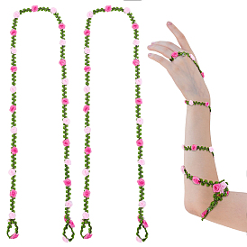 2шт полиэфирная лента для украшения вечеринки, цветок