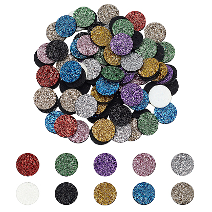 Faser-Parfüm-Pads, mit Glitter, Ätherische Öle Diffusor-Medaillon-Pads, Flachrund