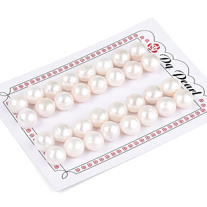 Класс ааа натуральный культивированный пресноводный жемчуг, половине просверлил, полукруглый, плоский зад