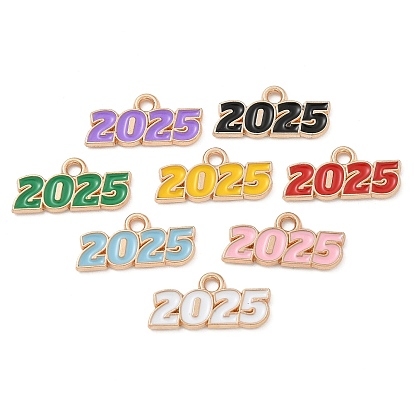 Подвески из эмали и сплава, золотой свет, без кадмия и без свинца, номер 2025 очарование