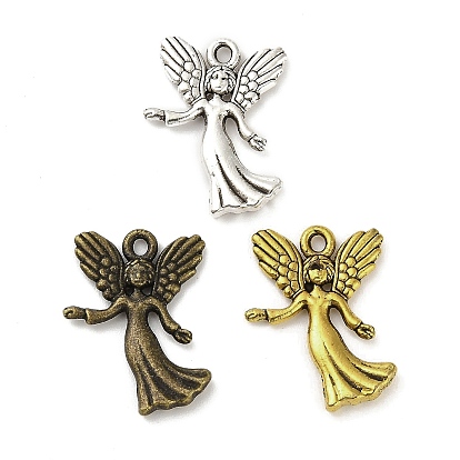 Сплавочные подвески тибетского стиля, без кадмия и без свинца, ангельские прелести