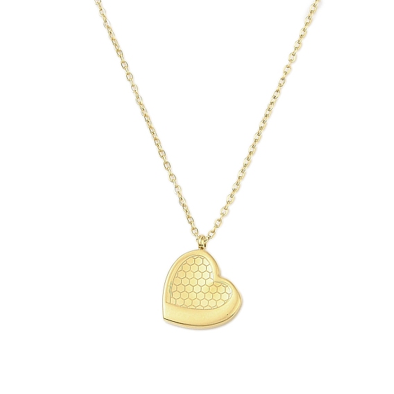 304 кулон ожерелья из нержавеющей стали с сердцем, долговечный