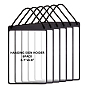 Erasable PVC Hanging Price Tags with Rope, Rectangle