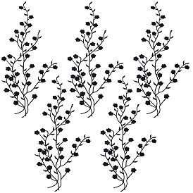 6шт. хлопковые вышивальные украшения, аппликация, цветок