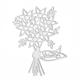 Carbon Steel Cutting Dies Stencils, for DIY Scrapbooking/Photo Album, Decorative Embossing DIY Paper Card, Flower