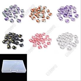 72 pcs 6 couleurs perles de verre, pour la fabrication de bijoux, cat