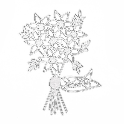 Carbon Steel Cutting Dies Stencils, for DIY Scrapbooking/Photo Album, Decorative Embossing DIY Paper Card, Flower