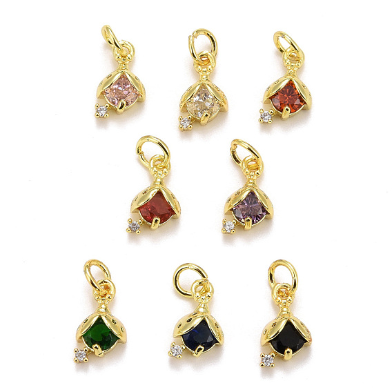 Латунь с микропокрытием, долговечный, реальный 18 k позолоченный, без свинца и без кадмия, цветок