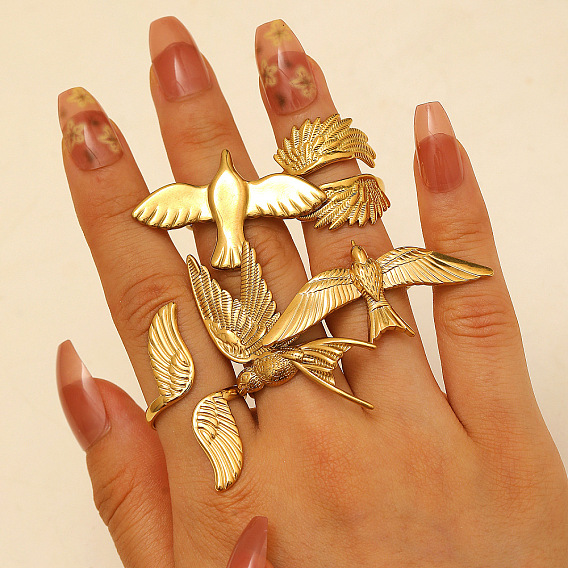 304 из нержавеющей стали манжеты кольца, золотые