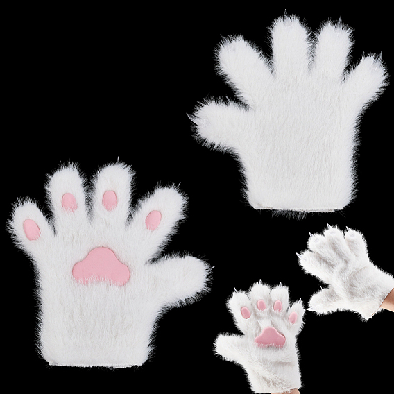 Перчатки из полиэфирного волокна, отпечаток лапы