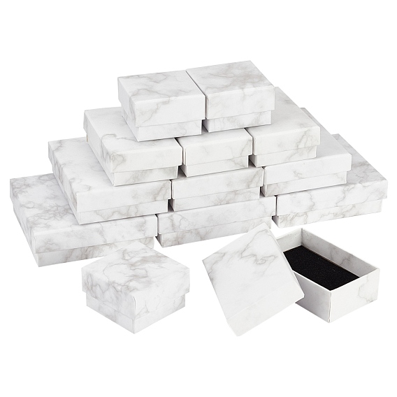 Schmuckschatullen aus Pappe (Karton), Quadrat und Rechteck
