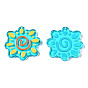 Translucent Acrylic Pendants, 3D Printed, Flower