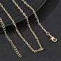 2.2MM Brass Cable Chain Necklaces for Women, Long-Lasting Plated