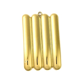 Ion Plating(IP) 304 Stainless Steel Pendants, Rectangle Charm