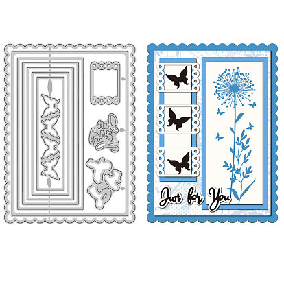 Углеродистая сталь разрезает трафареты, для diy scrapbooking, Фотоальбом, декоративная бумага для тиснения, цвет нержавеющей стали