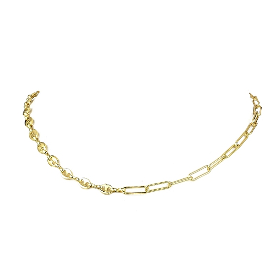 Латунные цепочки-скрепки с кофейными зернами