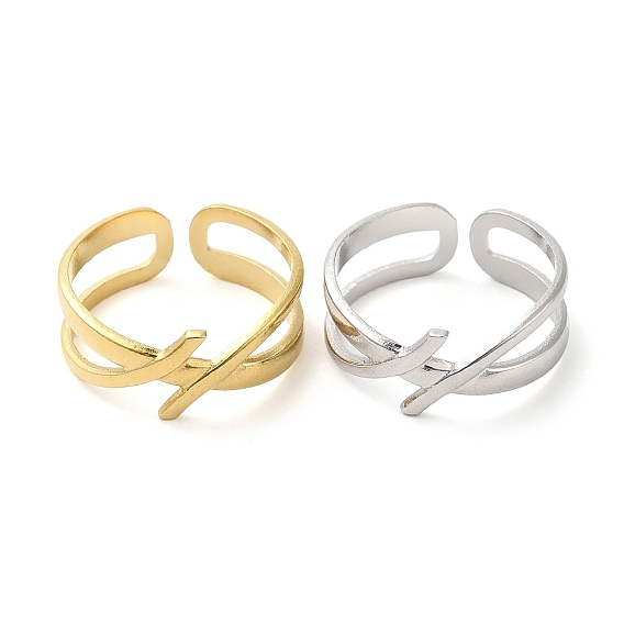 304 полая открытая манжета из нержавеющей стали для женщин