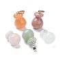 Natural & Synthetic Gemstone Pendants, with Platinum Brass Findings, Lucky Bag