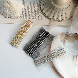 Minimalist Chain Mesh Hair Clip for Women - Elegant and Stylish Hair Accessory