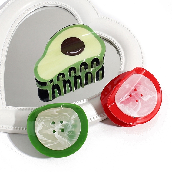 Милые заколки для волос с когтями из ацетата целлюлозы (смолы), аксессуары для волос для женщин девушка