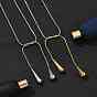 304 ожерелья-лариаты из нержавеющей стали с каплевидными концами