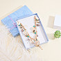 PandaHall Elite Bohemian Style Shell Bib Necklaces, with Acrylic Beads and Brass Findings, with Jewelry Cardboard Boxes