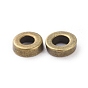Tibetan Style Alloy Beads, Lead Free and Cadmium Free, Donut, 6x2mm, Hole: 2.5mm