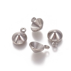 304 Configuración de diamantes de imitación colgante del acero inoxidable, cono