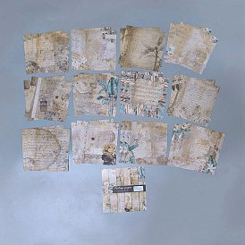 24 pcs 12 styles blocs de papier de scrapbooking, pour scrapbook album bricolage, papier de fond, décoration de journal intime, carrée