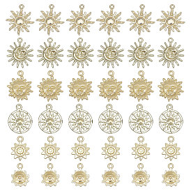 36шт 6 подвески из сплава с гальванопокрытием, без кадмия, без никеля и без свинца, солнце
