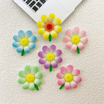 Кабошон из непрозрачной смолы, подсолнечник