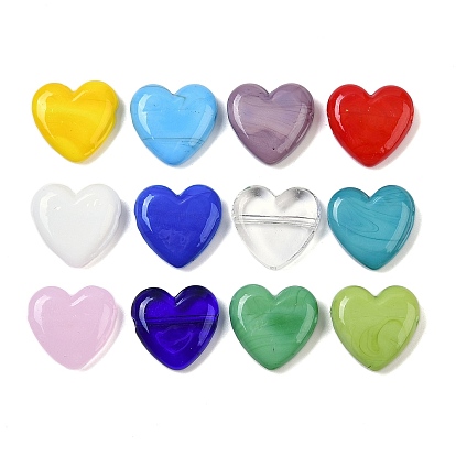 Бусины лэмпворк , сердце