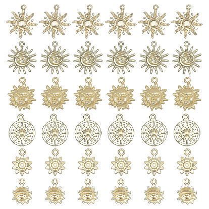 36шт 6 подвески из сплава с гальванопокрытием, без кадмия, без никеля и без свинца, солнце