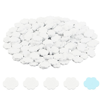 200шт. окрашенные натуральные деревянные бусины, нет отверстий / незавершенного, облако