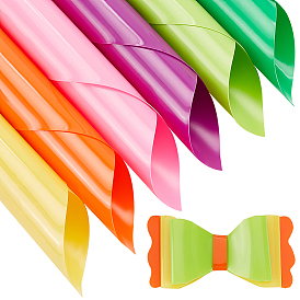 6 листы 6 цвета пвх прозрачная пленка светотехнический гелевый фильтр, волнистый прямоугольник