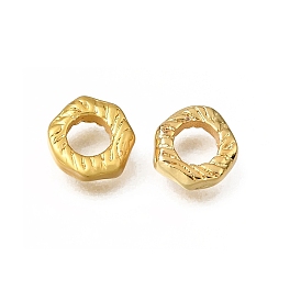 Brass Beads, Irregular Flat Round, Rack Plating, Long-Lasting Plated