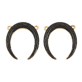 Латунные микро проложить кубического циркония подвески, рога прелести, долговечный, стойки покрытие, без свинца и без кадмия