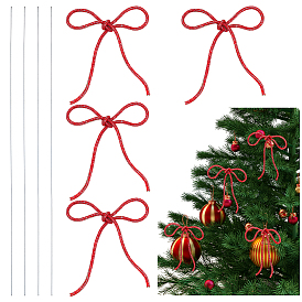 Стеклянный стразы синтетический каучук бант украшение для вечеринки, с железной палкой