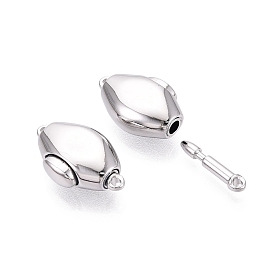 Застежки латунные коробки, ромб, 1 нитей, 2-луночное