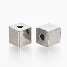 304 Stainless Steel Beads, Cube