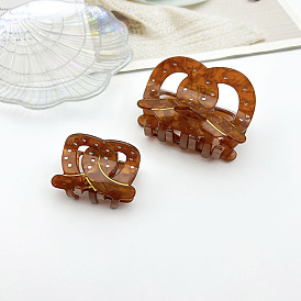 Acetic Croissant Claw Clip Alkaline Bread Ring Lucky Knot Shark Hairpin