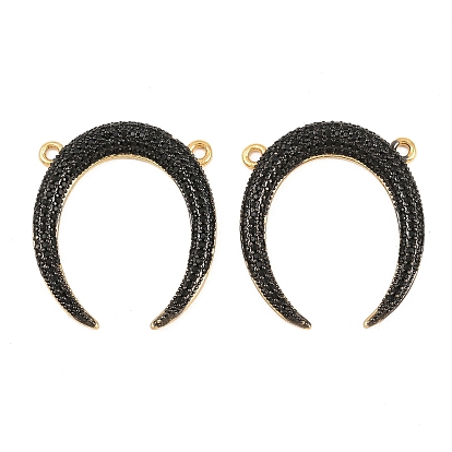 Латунные микро проложить кубического циркония подвески, рога прелести, долговечный, стойки покрытие, без свинца и без кадмия