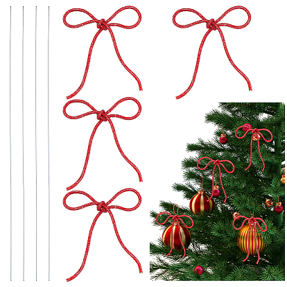 Стеклянный стразы синтетический каучук бант украшение для вечеринки, с железной палкой